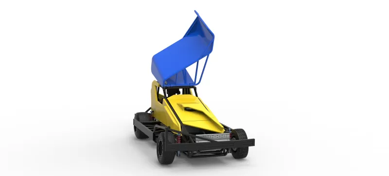 BriSCA Formula 1 Stock Car for Dirt Version 2 Scale 1:25 - Model preview 26