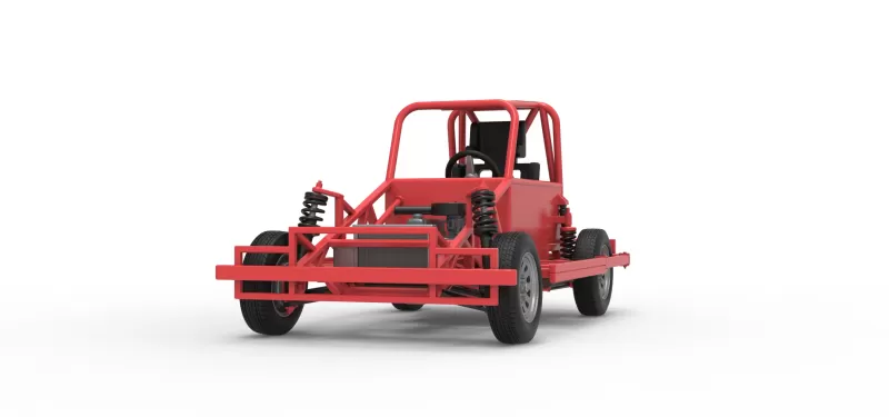 New Zealand Ministock car Base Version 3 Scale 1:25 - Model preview 6