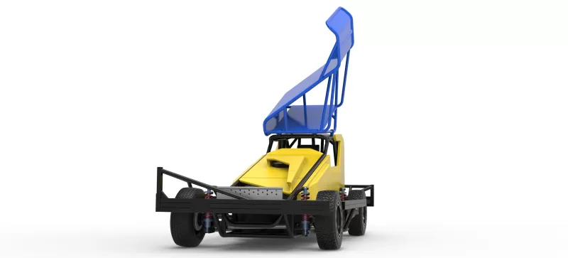BriSCA Formula 1 Stock Car for Dirt Version 2 Scale 1:25 - Model preview 6