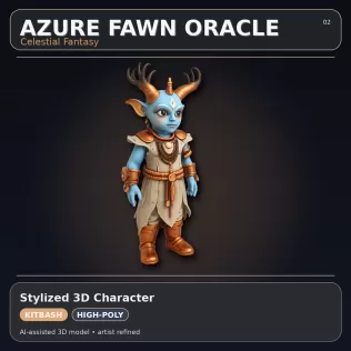 Mythic & Mech Character Collection – High-Poly Kitbash 3D Model - Model thumbnail 4