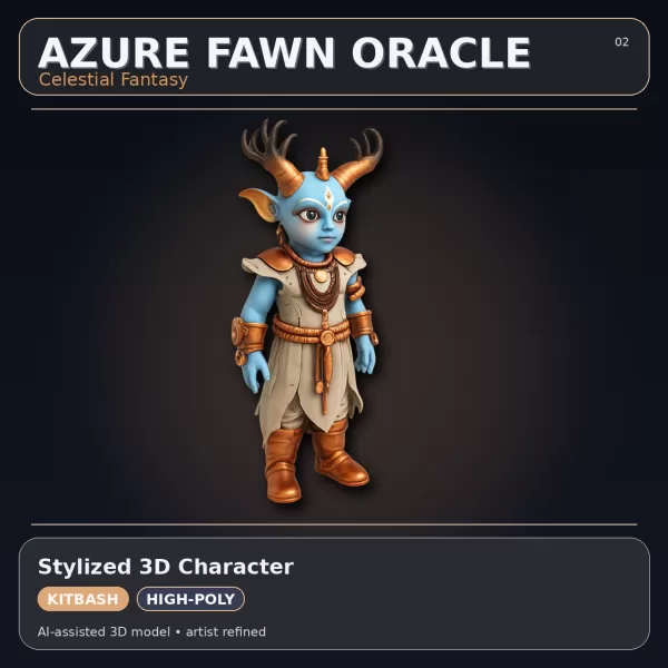 Mythic & Mech Character Collection – High-Poly Kitbash 3D Model - Model preview 4