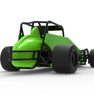 Pavement Silver Crown Car Version 3 Scale 1:25 - Model thumbnail 19