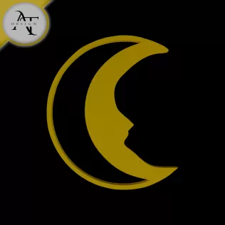 Simple Moon Symbol - 2D Art