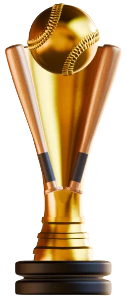 3D BASEBALL TROPHY READY TO PRINT - Model preview 1