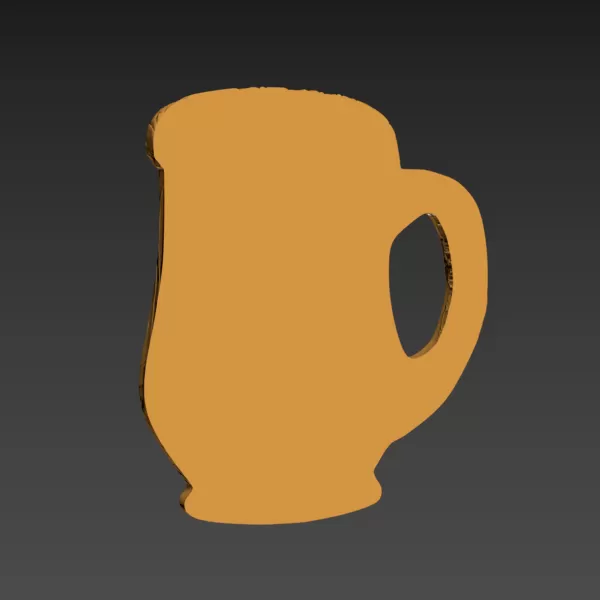 Wooden Beer Mug - Model preview 5
