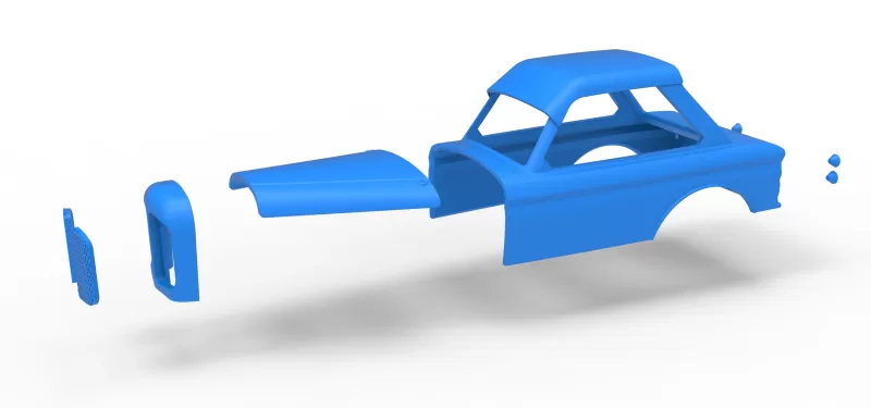 Shell of New Zealand Vintage Stock car Scale 1:25 - Model preview 14