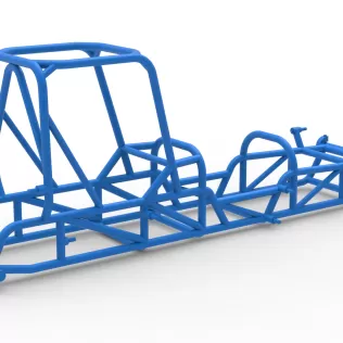 Frame of Dirt Silver Crown Champ car Version 2 Scale 1:25 - Model thumbnail 12