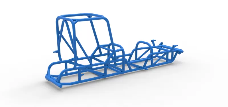 Frame of Dirt Silver Crown Champ car Version 2 Scale 1:25 - Model preview 12