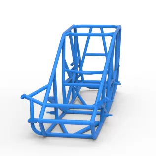 Frame of Silver Crown Car Scale 1:25 - Model thumbnail 4