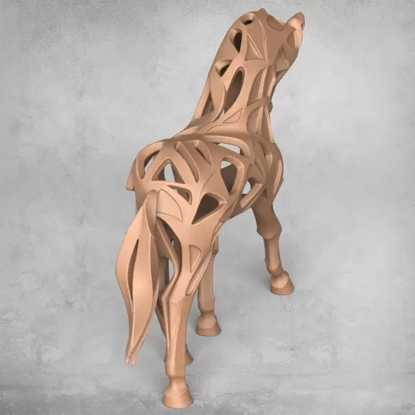 Modern Horse Statue - Model preview 4