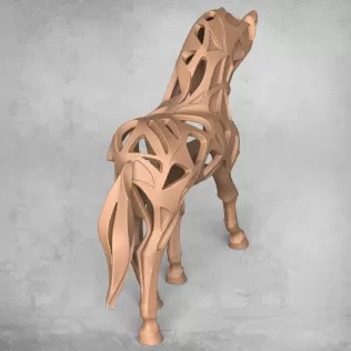 Modern Horse Statue - Model thumbnail 4