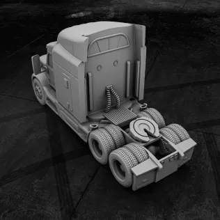 Peterbilt 579 – 3D Printable Truck Model - Model thumbnail 6