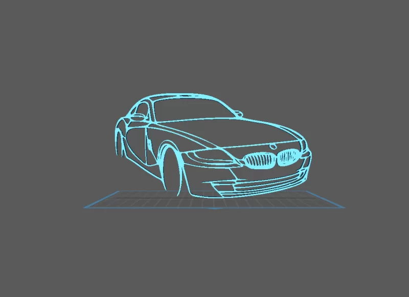 BMW - Z4 E86 Wall Art - Model preview 1