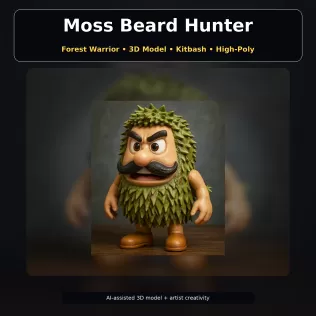 Fantasy Character Pack – Cute High-Poly Kitbash Creatures - Model thumbnail 4