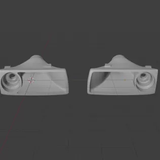 HEADLIGHT DUCT FOR BMW E36 - Model thumbnail 2