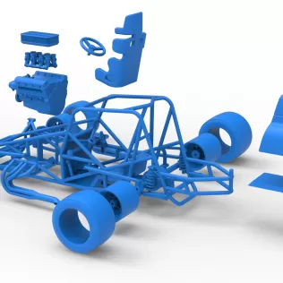Pavement Silver Crown Car Base Version 3 Scale 1:25