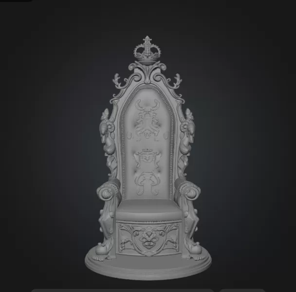 King thron - Model preview 1