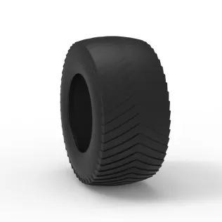 Pulling tractor rear tire 13 Scale 1:25