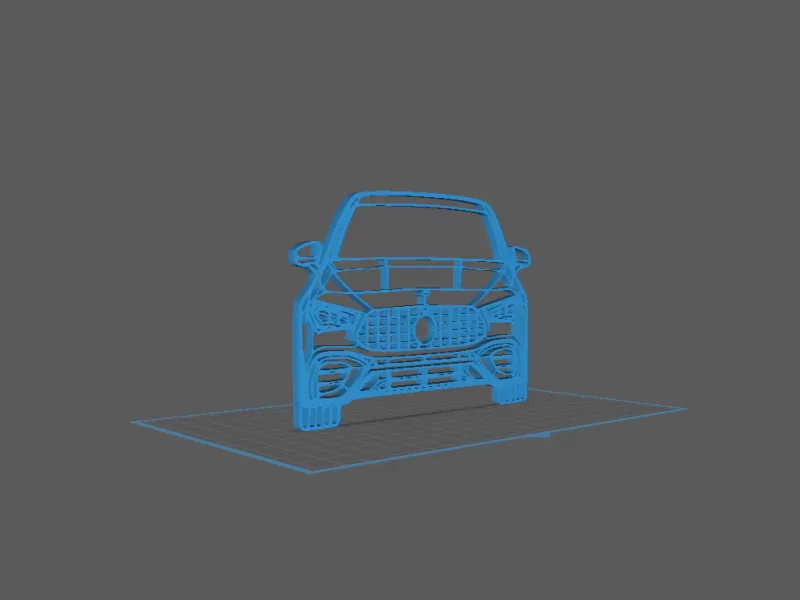 Mercedes - CLA 2023 Wall Art - Model preview 1