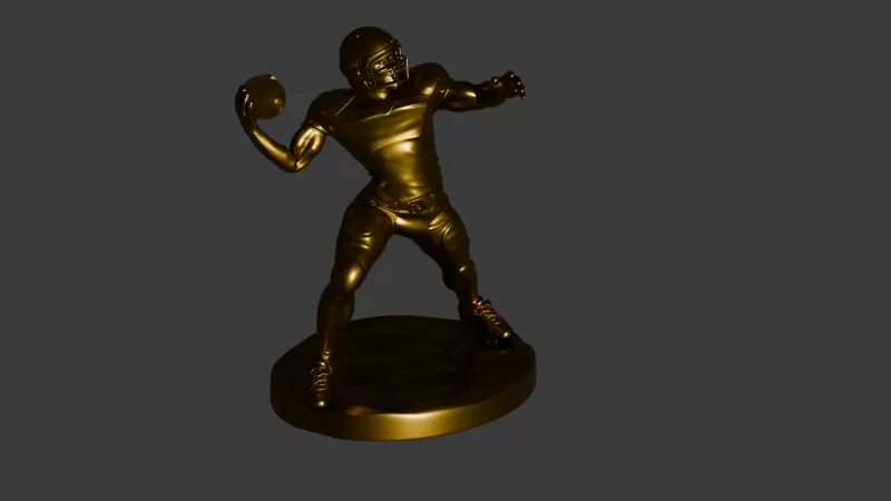 PACK OF 4 POSITIONS - 3D AMERICAN SOCCER PLAYERS - Model preview 6