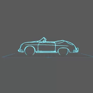 Porsche - 356 Speedsters Wall Art