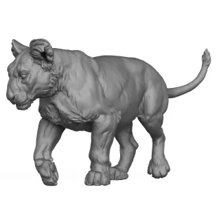 3D Printable Lion Cub - Model thumbnail 3