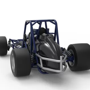 Pavement Silver Crown Car Base Version 2 Scale 1:25 - Model thumbnail 14