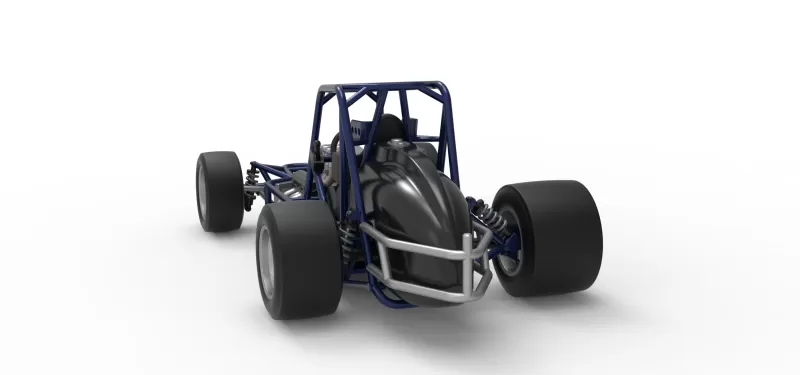 Pavement Silver Crown Car Base Version 2 Scale 1:25 - Model preview 14