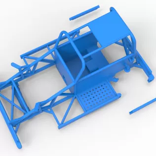 Frame of New Zealand Ministock car Version 3 Scale 1:25