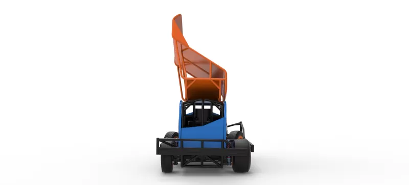 BriSCA Formula 1 Stock Car for Dirt while turning V2 Scale 1:25 - Model preview 16