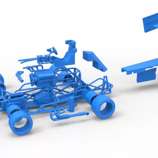 Supermodified front engine race car V4 Scale 1:25 - Model thumbnail 29