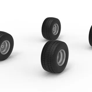 Wheel Set of BriSCA Micro Formula 2 Stock Car Scale 1:16 - Model thumbnail 2