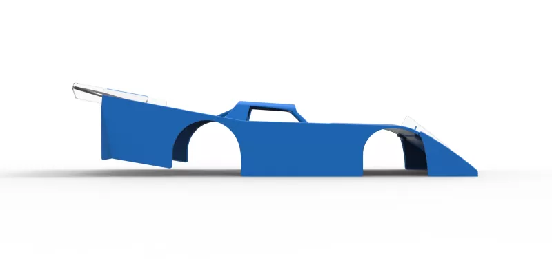 Shell of Vintage Dirt late model Race car Version 4 Scale 1:25 - Model preview 15
