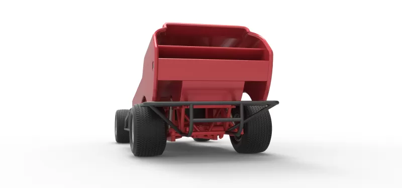 Vintage Dirt Modified stock car Version 4 Scale 1:25 - Model preview 15