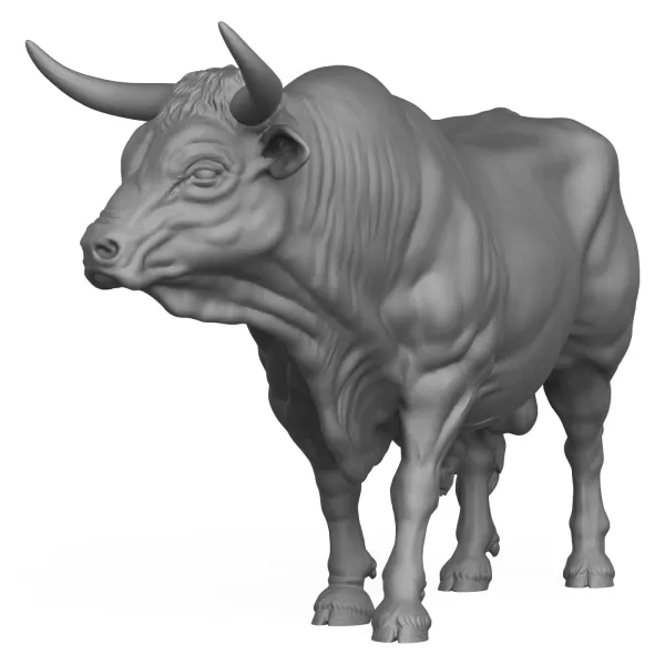 3D Printable Big Bull - Model preview 3