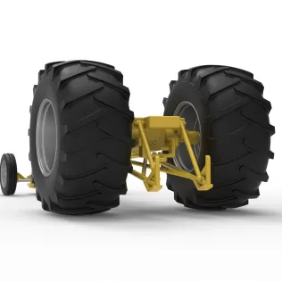 Vintage Pulling tractor Base Version 2 Scale 1:25 - Model thumbnail 15