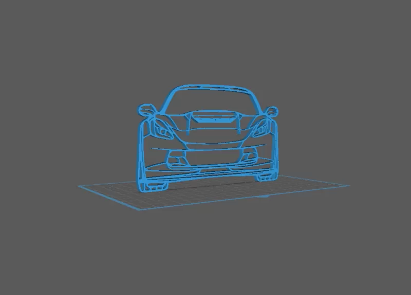 Chevrolet - Corvette C7 Wall Art - Model preview 2