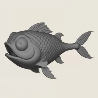 Fish 08 Print Ready 3D Model