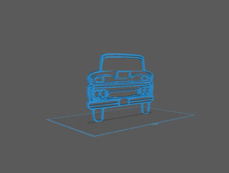 Chevrolet - C10 1961 Wall Art - Model preview 2