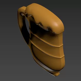 Beer Mug 3D print model - Model thumbnail 5