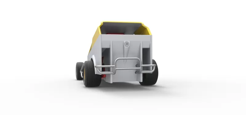 Vintage Dirt Modified stock car Version 7 Scale 1:25 - Model preview 15