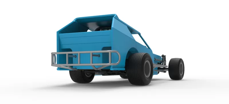 Vintage Dirt Modified stock car Version 8 Scale 1:25 - Model preview 19