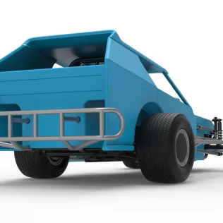 Vintage Dirt Modified stock car Version 8 Scale 1:25 - Model thumbnail 19