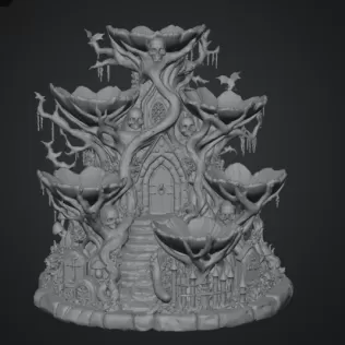 Haunted Hollow Gothic Organizer STL File for 3D Print - Model thumbnail 12