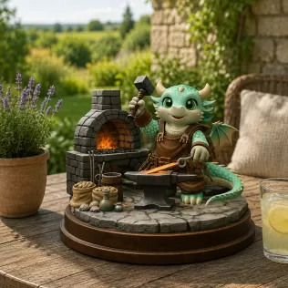 Blacksmith Dragon STL File for 3D Print - Model thumbnail 2