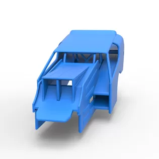 Shell of Vintage Dirt Modified stock car Version 4 Scale 1:25 - Model thumbnail 4
