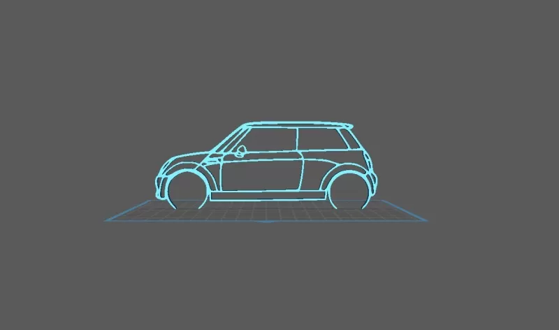 Mini Cooper - S R53 Wall Art - Model preview 1