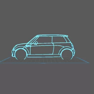 Mini Cooper - S R53 Wall Art