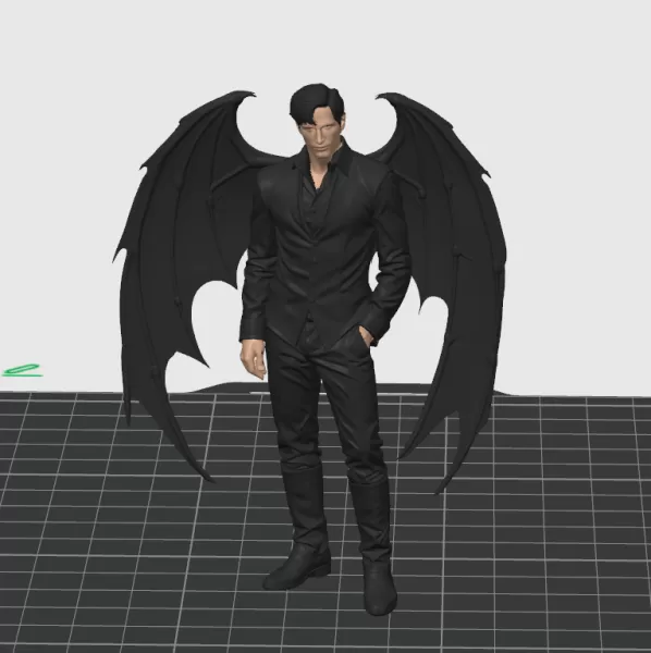 Rhysand Wings ACOTAR Sara J. Mass - Model preview 4