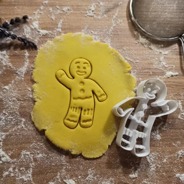 Happy Cute “Cookie Man” Cookie Cutter, Gingerbread Man Cutter - Model preview 5